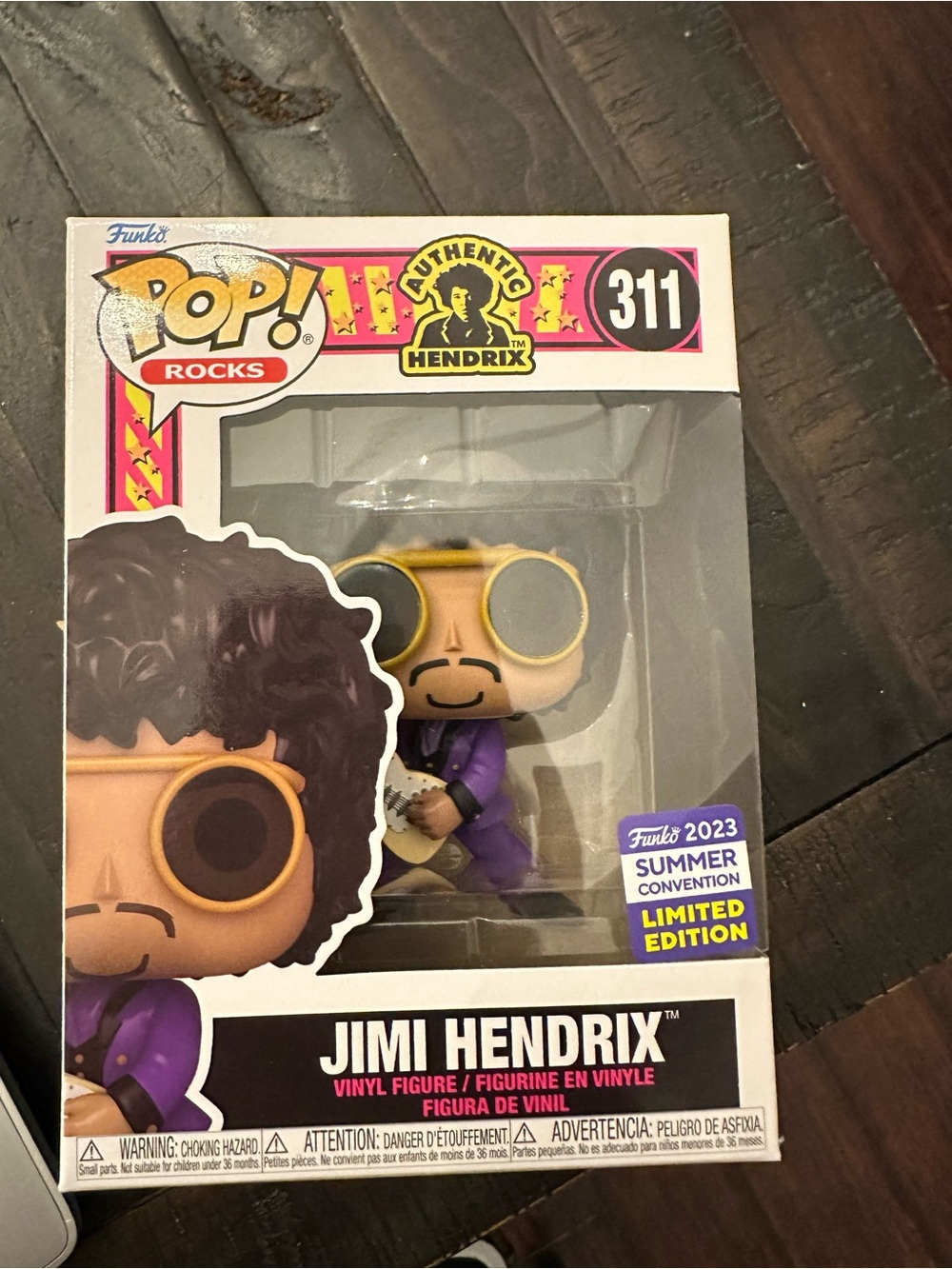 Funko Pop! Rocks Jimi Hendrix #311 Vinyl Figure - Purple & Yellow